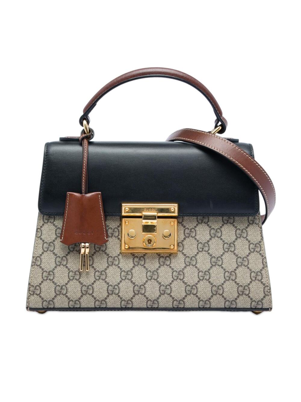 Gucci Small Gg Supreme Padlock Satchel #292642G10B